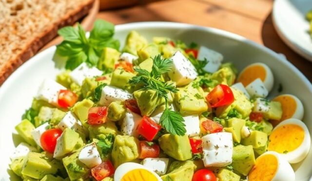 Avokadolu Yumurta Salatası Tarifi: Tok Tutan Diyet Kahvaltısı