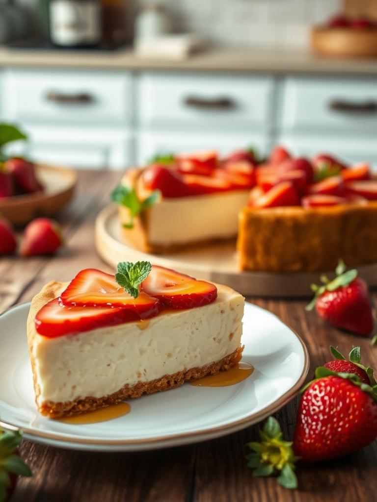 Çilekli Cheesecake Tarifi: Hafif ve Sağlıklı Bir Alternatif