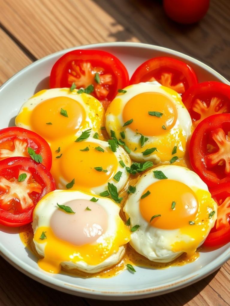 Fırında Domatesli ve Peynirli Yumurta Tarifi: Şık ve Lezzetli