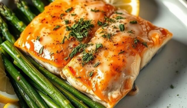 Fırında Somon ve Kuşkonmaz Tarifi: Omega-3 Zengini Diyet Akşam Yemeği