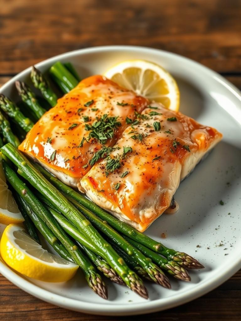 Fırında Somon ve Kuşkonmaz Tarifi: Omega-3 Zengini Diyet Akşam Yemeği