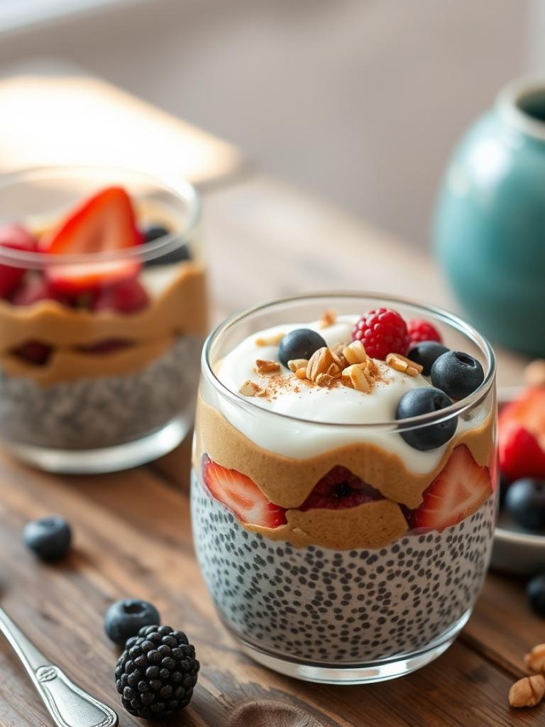 Fıstık Ezmeli Chia Puding Tarifi: Önceden Hazırlanan Kolay Kahvaltı