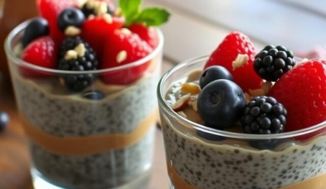 Fıstık Ezmeli Chia Puding Tarifi: Önceden Hazırlanan Kolay Kahvaltı