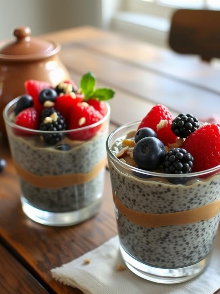 Fıstık Ezmeli Chia Puding Tarifi: Önceden Hazırlanan Kolay Kahvaltı