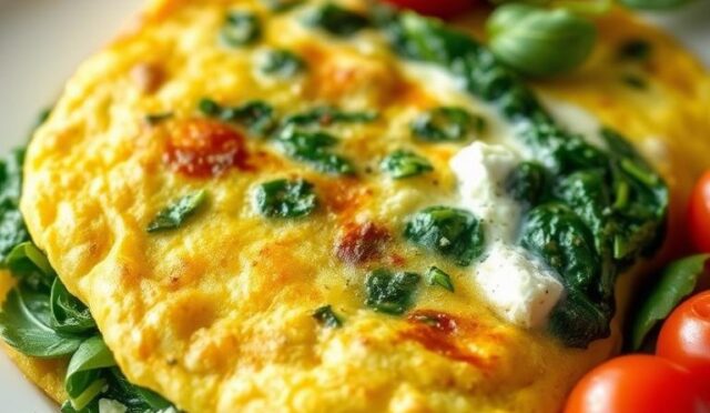Ispanaklı ve Keçi Peynirli Omlet Tarifi: Protein Zengini Bir Başlangıç
