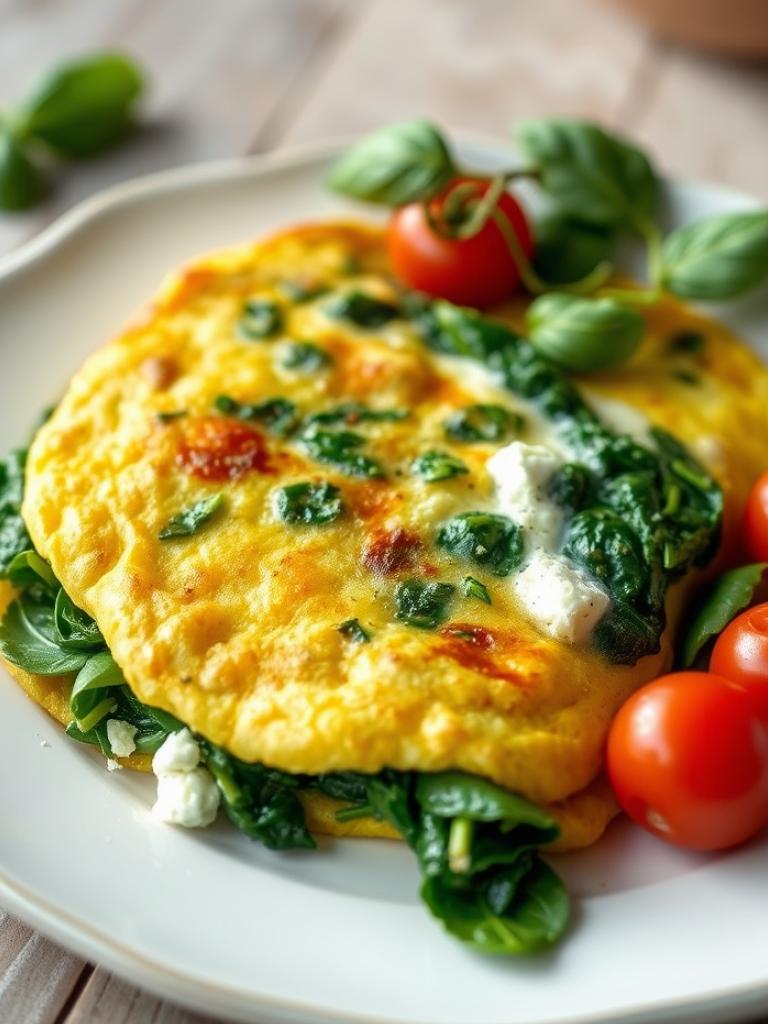 Ispanaklı ve Keçi Peynirli Omlet Tarifi: Protein Zengini Bir Başlangıç