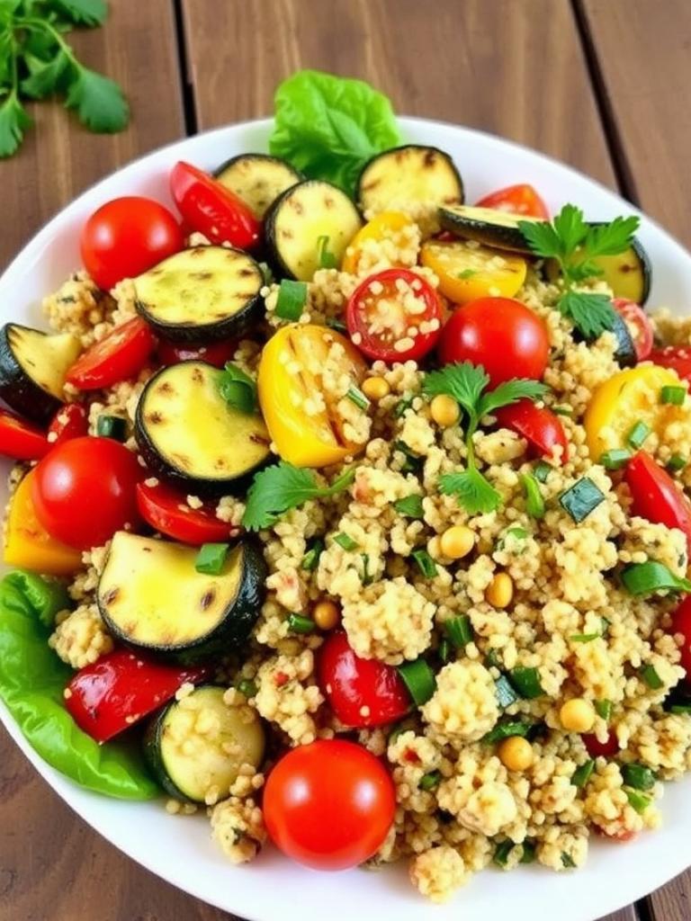 Izgara Sebzeli Quinoa Salatası Tarifi: Düşük Kalorili ve Besleyici