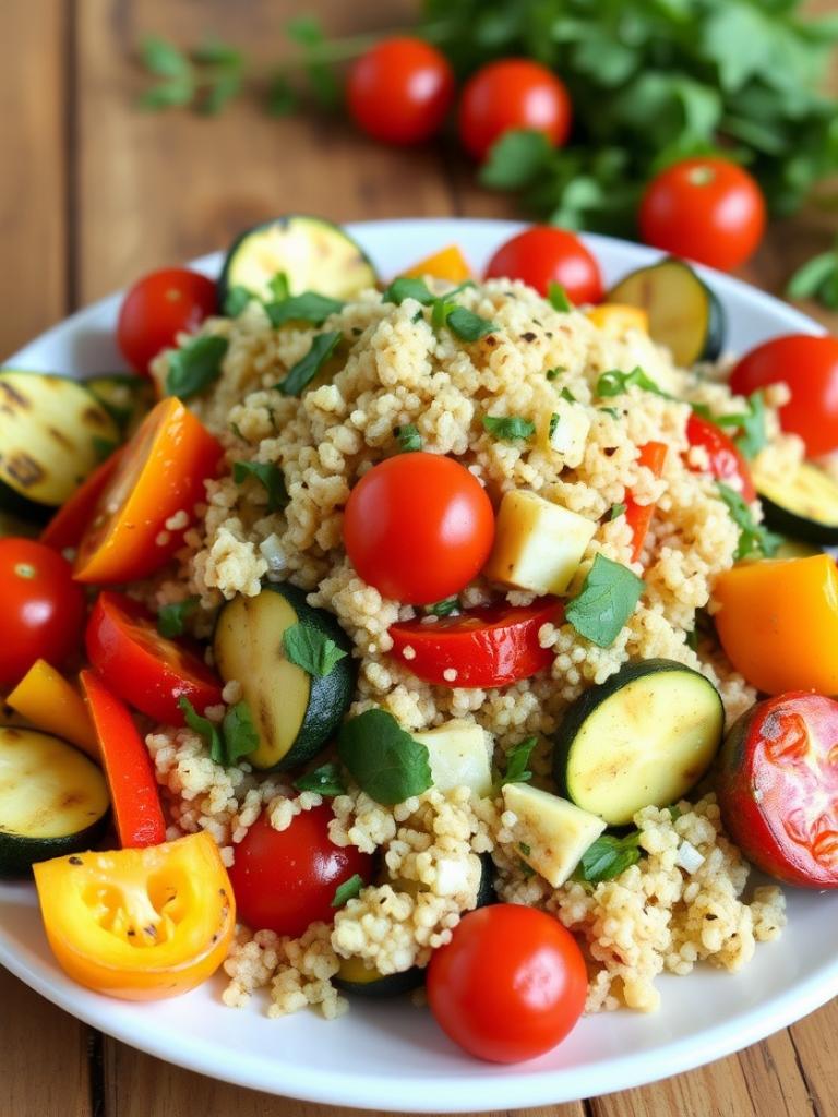 Izgara Sebzeli Quinoa Salatası Tarifi: Düşük Kalorili ve Besleyici