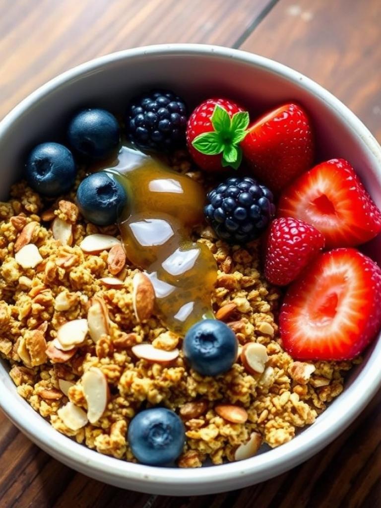 Kinoa ve Bademli Granola Tarifi: Ev Yapımı Sağlıklı Atıştırmalık