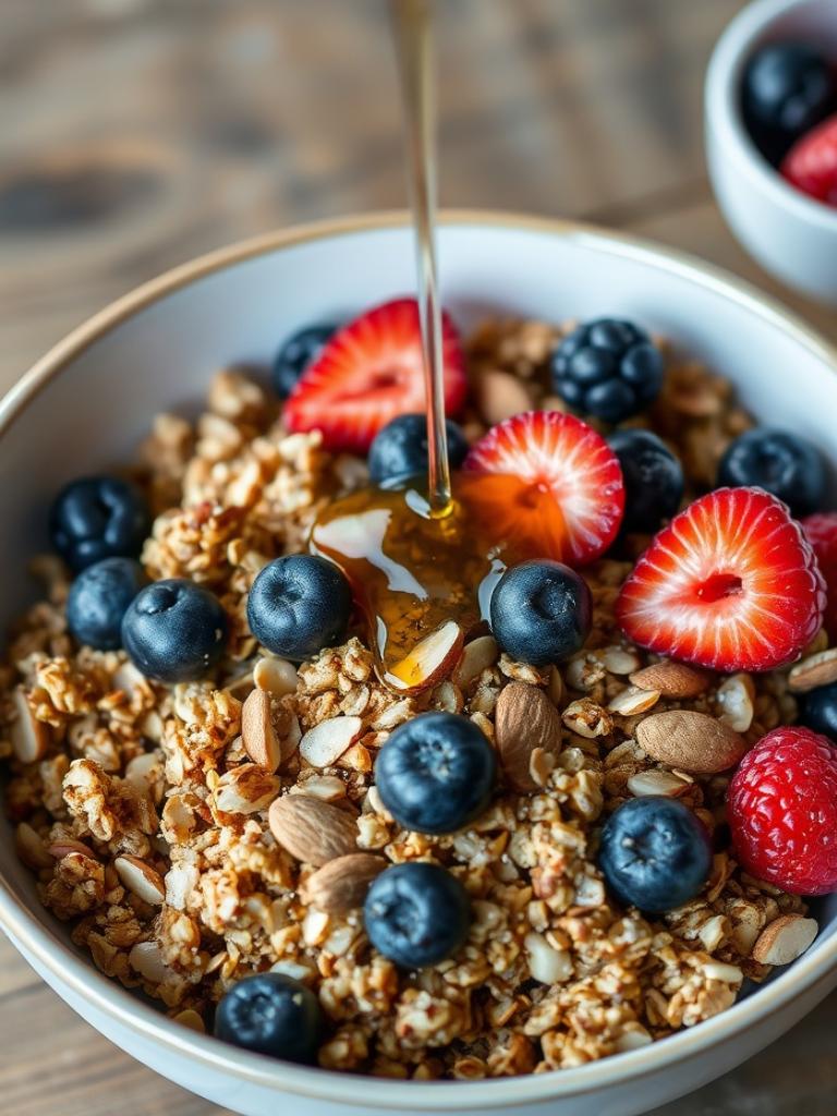 Kinoa ve Bademli Granola Tarifi: Ev Yapımı Sağlıklı Atıştırmalık