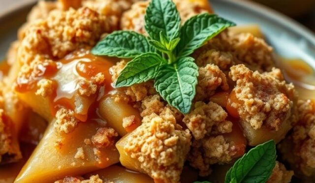 Şekersiz Elmalı Crumble Tarifi: Karamelli ve Düşük Kalorili Tatlı
