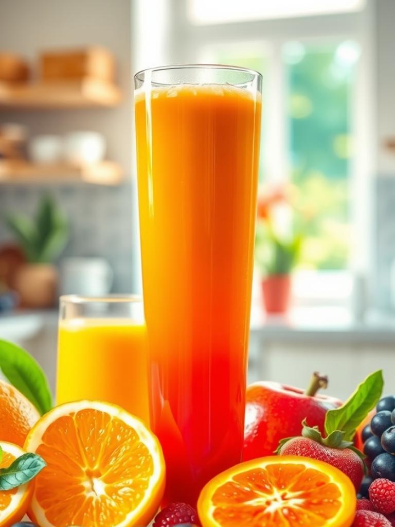 Taze Meyve Suyu Tarifi: Vitamin Deposu Doğal Lezzet