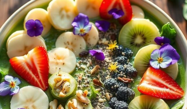 Yeşil Smoothie Kasesi Tarifi: Vitamin Deposu Bir Kahvaltı