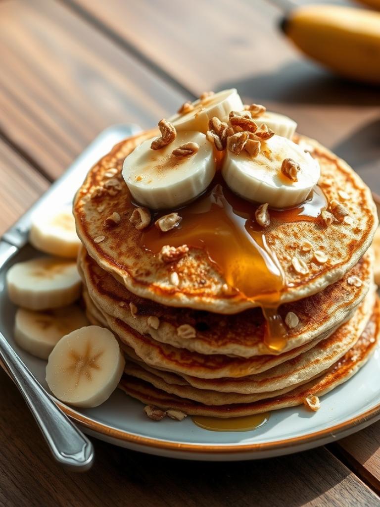 Yulaflı Muzlu Pancake Tarifi: Şekersiz ve Lezzetli